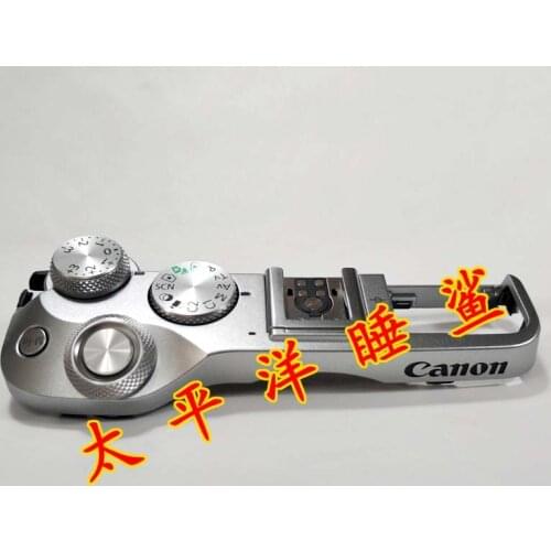 For Canon EOS M6 Top Cover Case Shell With Dial Modu Shutter Release Button Silver NEW Original