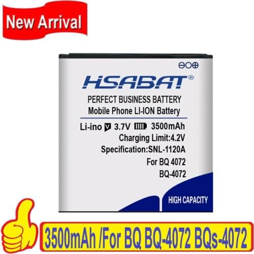 HSABAT Top Brand 100% New 3500mAh Battery for BQ 4072 Strike Mini BQ-4072 within tracking number