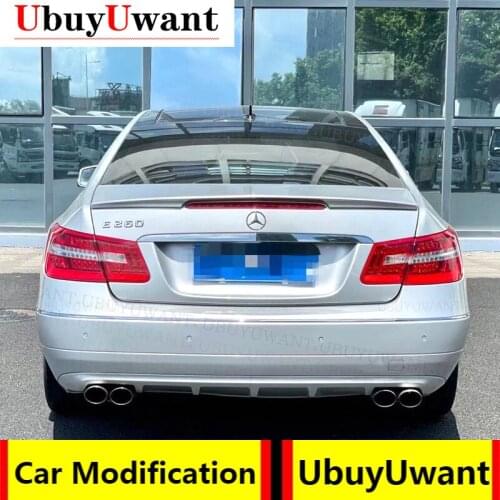 Use For 2008-2016 W207 C207 Benz E Class Coupe E200 E300 E350 Spoiler Carbon Fiber Look Rear Trunk Wing Car Body Kit Accessories