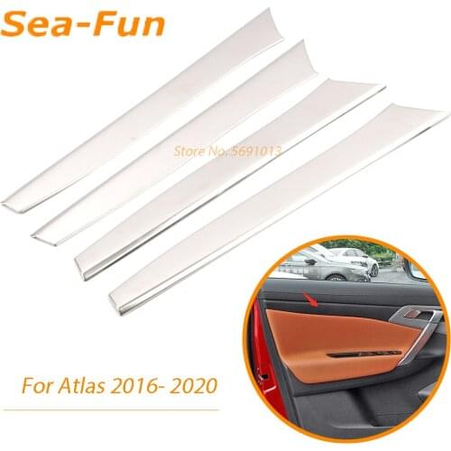 For Geely Atlas Emgrand NL-3 Proton X70 2016-2020 Car Door Panel Trim Cover Inner Handle Strip Decorative Interior Accessories