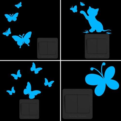 Butterflies on the Wall Stickers for Kids Rooms Boys Girls Bedroom Glow in the Dark Stickers Butterfly Stickers Decoration Decal