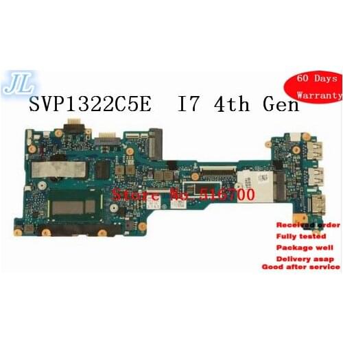 Original For Sony Vaio SVP1322C5E SVP132 Main Board Motherboard i7-4650U 4GB RAM A2039211A