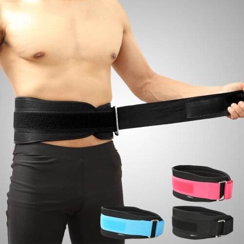 Weight Lifting Belt Adjustable Nylon EVA Weightlifting Waist Support Lumbar Belt Waist trimmer Squats Sport Gym Fitness Training
