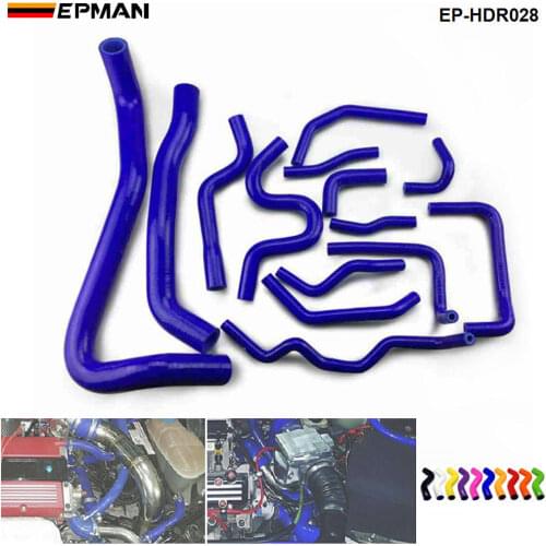 Silicone Intercooler Turbo Radiator Hose Kit For Honda civic type R FN2 06-10 (14pcs) EP-HDR028