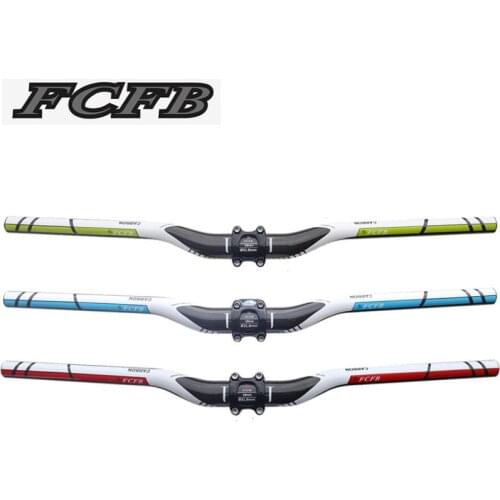 FCFB Ultralight Full 3k Carbon Mountain Bike Handlebar 31.8mm Cycling MTB Rise Handlebars Matte Black Bicycle Parts 3 color
