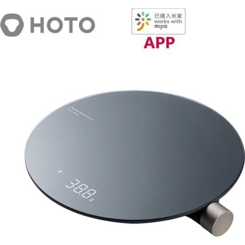 HOTO Smart Kitchen Scale,Electronic Scale,Mini Mechanical Scale,Food Weighing Measuring Tool,LED Digital,Connect For Mijia APP