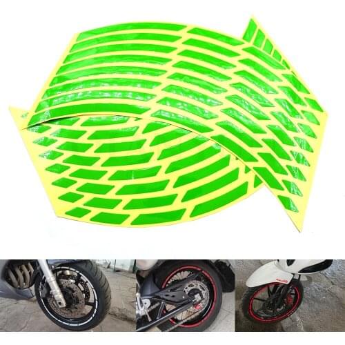 Universal motorcycle car tire tire sticker reflective rim tape For Kawasaki Ninja 500R EX500 650R EX650 ER-6F ER-6N ZX9R ZXR400