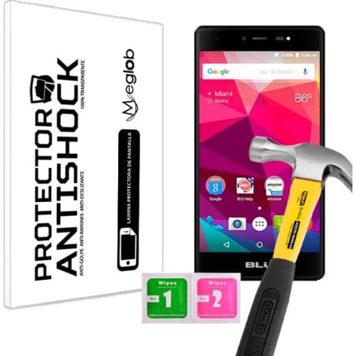 Protector de Pantalla Anti-Shock Anti-Golpe Anti-arañazos Compatible con Blu Life One X