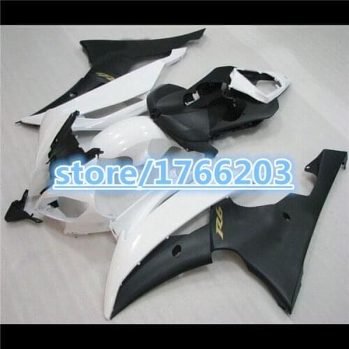 ZF R6 08-11 fairing parts for YAHAMA YZF R6 2009 2008 White black fairing kits