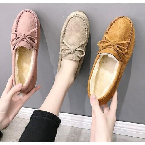 2019 Women boots new peas shoes women plus velvet tide winter non-slip warm cotton shoes snow boots botines mujer K5-72