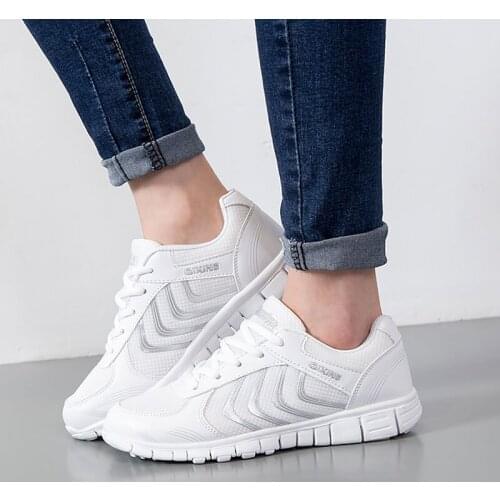 Women breathable mesh summer shoes flats 2021 New fashionsneakers female shoes woman lace-up women flats zapatillas mujer