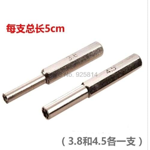 100sets/lot=200pcs 3.8mm 4.5mm Gamebit Hex Tool Bit For SNES N64 GC & Game Gear consoles For Sega Game cartridges