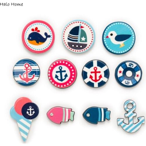 11 Piece Mixed Navigation Pattern Acrylic Flatback Scrapbooking DIY Phone Decoration Craft Making Embellishment 14-25mm