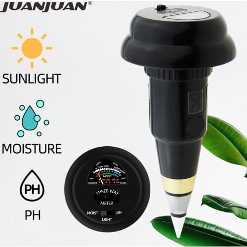 3 in1 Soil Meter PH Light Water Moisture Meter For Garden Plant Flower Soil Analyzer Tester Self-Powered Monitor 40% off