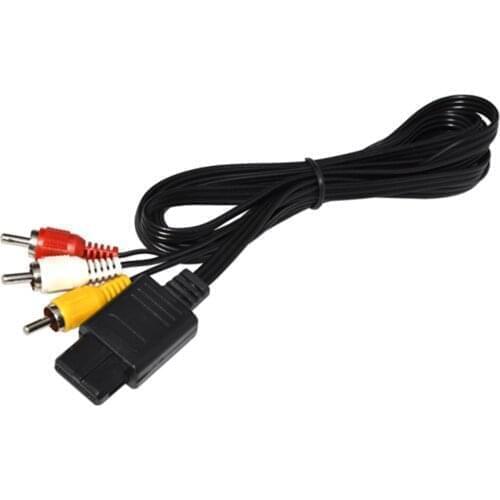 3RCA Audio TV Video Cord AV Cable for Nintendo for N64 for GameCube for N G C for SNES