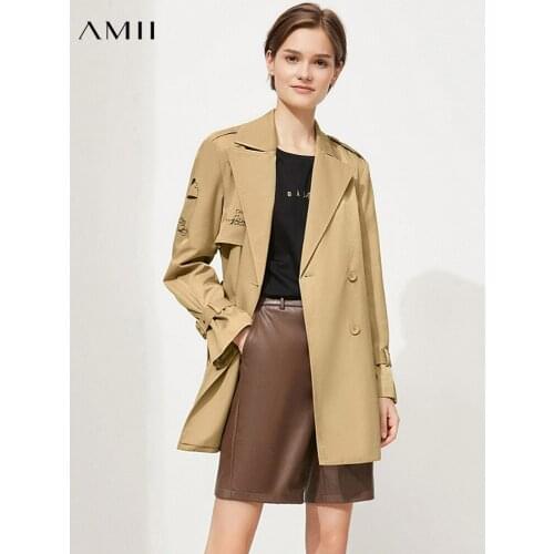 Женские плащи-ветровки Amii China At AliExpress