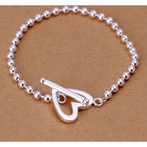 Free shipping 925 jewelry silver plated jewelry bracelet fine fashion bracelet wholesale and retail SMTH173