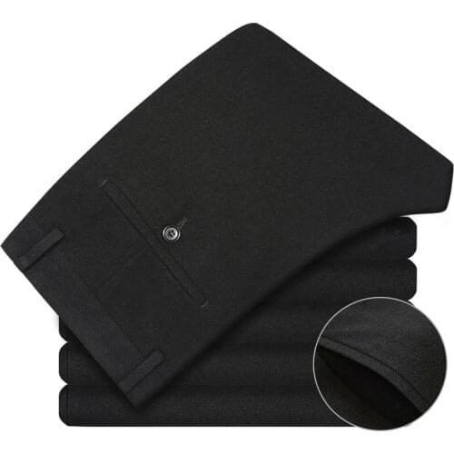 Brand New Mens Classic Zipper Fly Formal Business Meeting Suit Pants Fashion Slim Fit Wrinkle-Resistant Suit Pants for Men