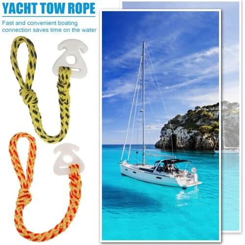 45cm Kayak Head Tow Rope Quick Trailer Ropes Connectors Yacht Drag Traction Rope Water Sports Kayak Accessories