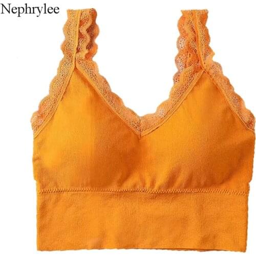 Women Fashion Bralette Solid Color Beauty Back Lace Underwear Sexy Bra Top Female Backless Bras Seamless Lingerie S00445