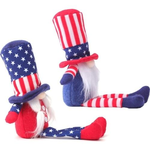 Veterans Day American Gnome President Election Decoration Couple Patriotic Tomte R2JC