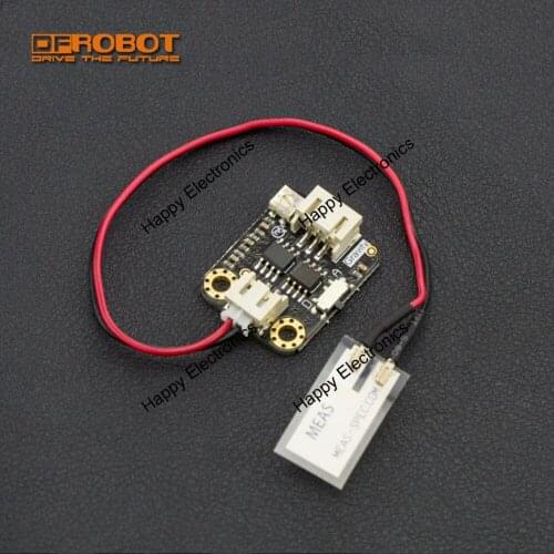 DFRobot Genuine Gravity series Flexible Piezo Film Vibration/touch/impact Sensor, 5V 0.001~1000MHz compatible with arduino