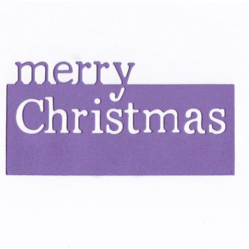 H08 Merry Christmas Letter METAL CUTTING DIES Gift Scrapbook Card Album Wedding Paper Craft Home Decor Embossing Stencil Punch