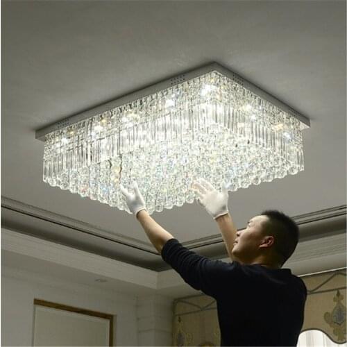 2020 new modern minimalist living room crystal led ceiling lamp luxury atmosphere hall bedroom dining room lamp