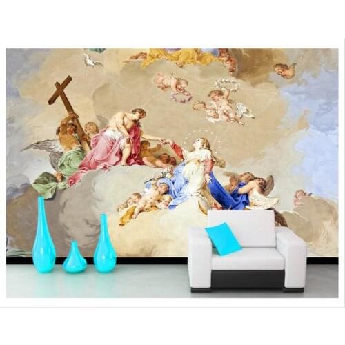 Customized 3d photo wallpaper 3d TV wallpaper murals Medieval condole supports setting wall living room wallpaper decration