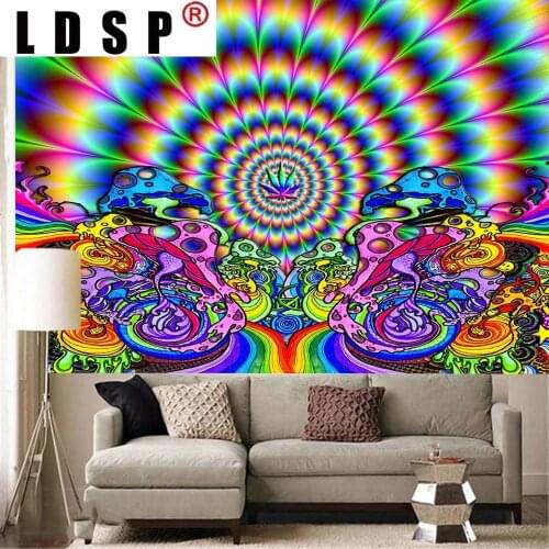 LDSP Indian Blanket Tapestry Wall Hanging Mandala Tapestry Wall Art Cloth Psychedelic Tapiz For Modern Home Decor Living Room