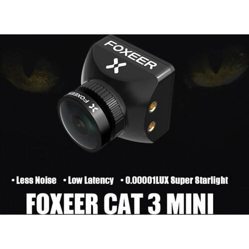 22*22mm Foxeer Cat 3 Mini 1200TVL 0.00001Lux Super StarLight FPV Camera M12 2.1mm 4.6V-20V for RC FPV Racing Freestyle Drones
