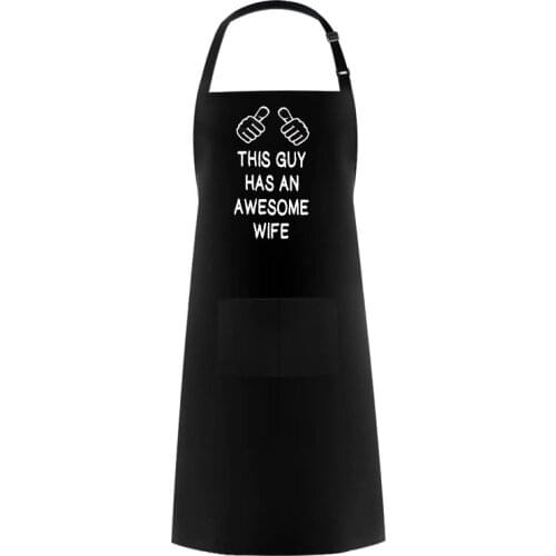Funny apron for husband hubby birthday Anniversary Christmas Thanksgiving new Year Valentines Day wedding BBQ present gift