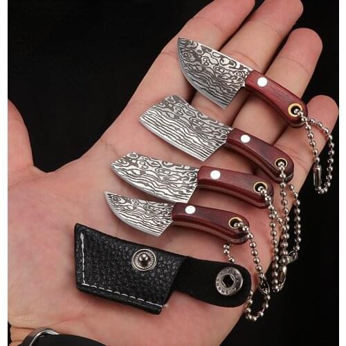 Mini Portable Pocket Knife Demolition Express Knife Decoration Collection Knife Keychain Small Kitchen Knife Out of The Box