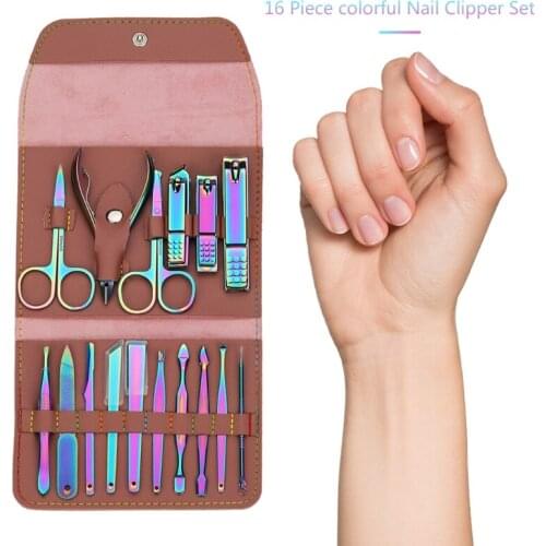 Manicure Set Nail Clippers Pedicure Kit Stainless Steel Nail Cutter Care Tools Professional Grooming Kits