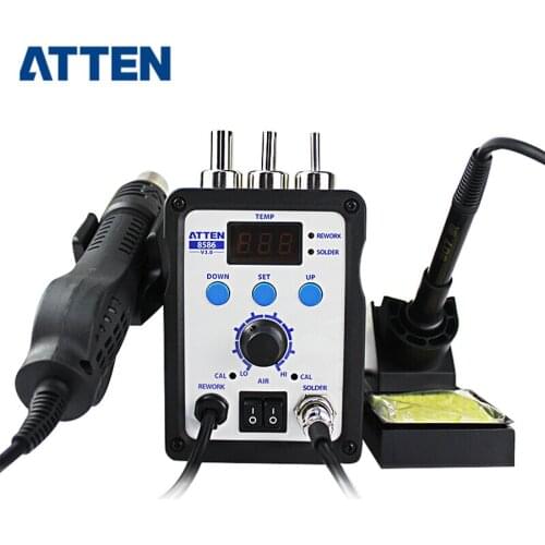 ATTEN AT8586 2-in-1 Hot Air Soldering Station SMD Hot air rework station Digital Display