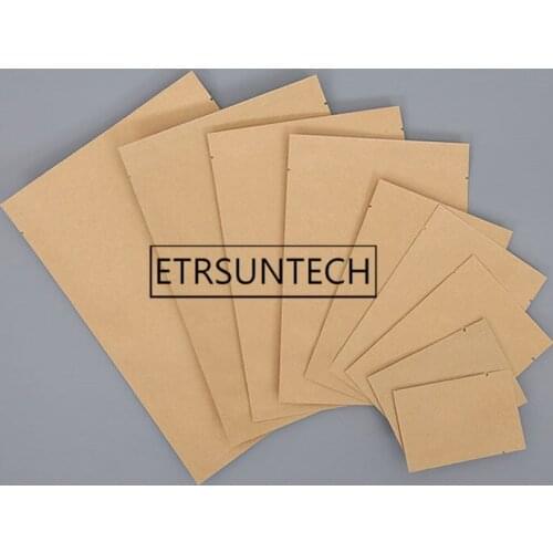 Flat Bottom Kraft Paper Open Top Bag Tea Powder Coffee Storage Bag Paper Gift Wedding Bag Heat Sealing Bag