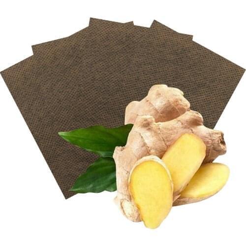 10pcs Nature Herbal Ginger Warm Paste Pads Warm Keeper Pain Relaxer Ginger Parch Useful Nature Warm Paster 3