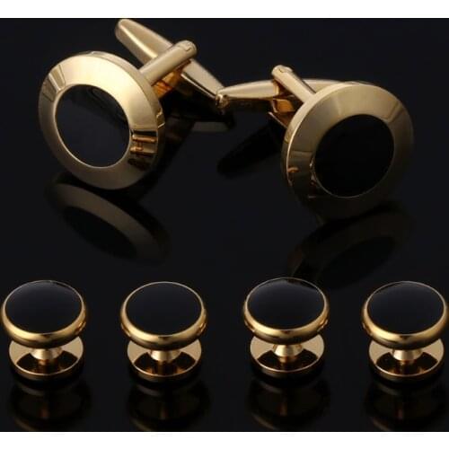 Drop&Wholesale 6 Pcs Mens Tuxedo Cufflinks Formal Costume Shirt Studs Cuff Links Set Steady APR28