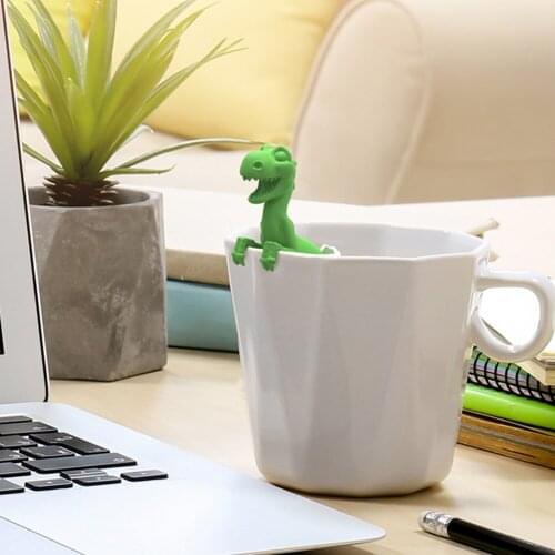 Dinosaur Shape Tea Infuser Strainer Silicone Reusable Herbal Leaf Tea Set Filter Diffuser Kitchen Drinkware Accessories