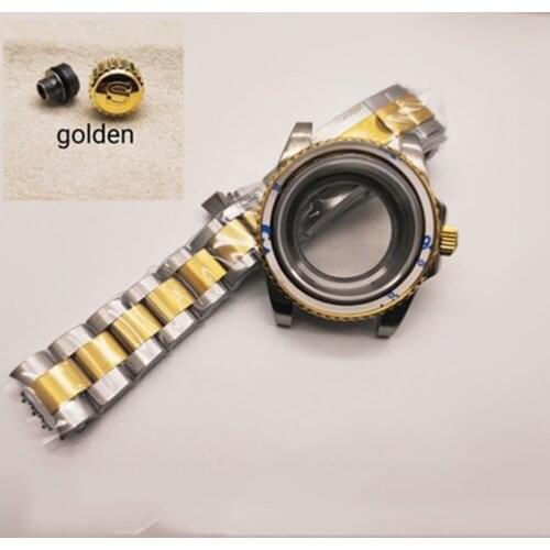 Replacement Parts Ultra-thin Diving Watch Case Sapphire Glass Cover for NH36/Swiss 2824-2 Movement