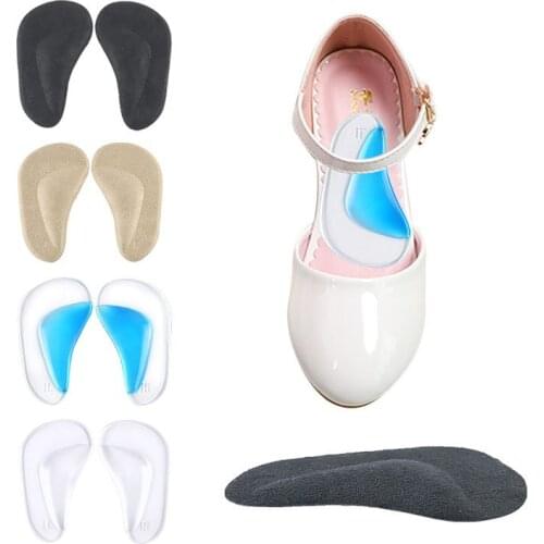 1Pair Professional Silicone Gel Arch Orthotic Support Insole Foot Plate Flatfoot Corrector Shoe Cushion Foot Care Insert Insoles