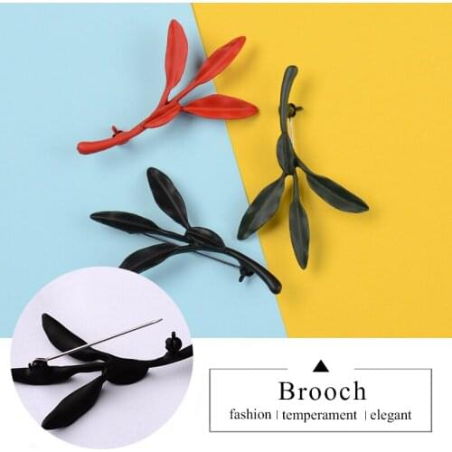 SHUANGR Vintage Brooch Mujer Pin Leaf Brooch Pins Exquisite Collar For Women Party Jewelry Accessories