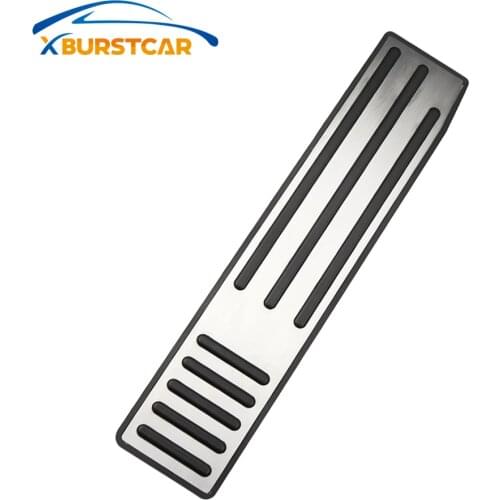 Xburstcar Auto Stainless Steel Car Foot Rest Pedals Footrest Pedal Sticker for Tesla Model S X 5YJX 5YJS 2012 - 2021 Accessories