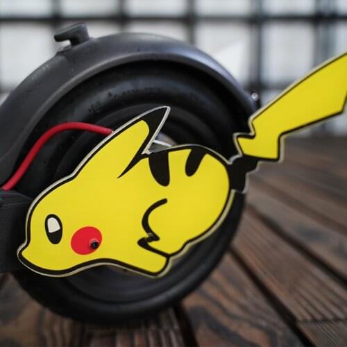 Electric Scooter rear wing for ninebot max g30 decorative protective sticker plate with light night warning for scooter