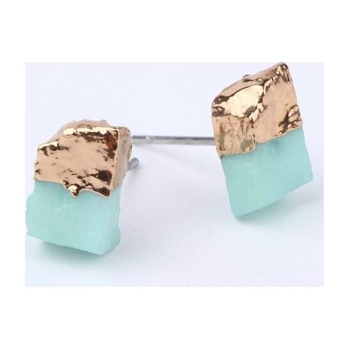 Female Pierced Ear Studs Small Geometric Earings For Women Jewelry Trendy Resin Stud Earrings Earstud Gift Bohemia Earings
