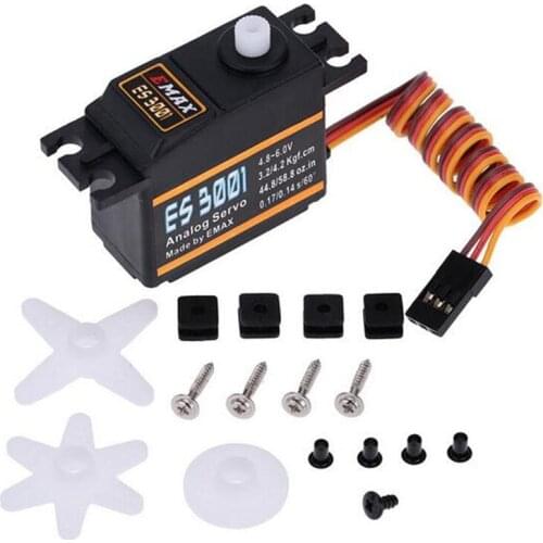 1Piece EMAX ES3001 Standard 43g Servo Motor For Remote Control Cars RC Car Helicopter Boat Airplane (ES08A ES08MA ES08MD)