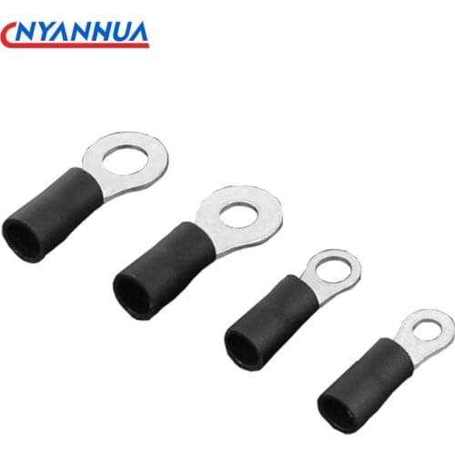 10PCS RV series Ring insulated terminal Cable Wire Connector O Type Pre-insulated Electrical Crimp Terminal Wire Connectors