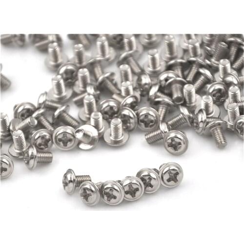 100Pcs M3 Screw M3X5 5mm PC Case Hard Drive Precision PSU 6/32" Hex Screws For Computer Floppy DVD ROM Motherboard