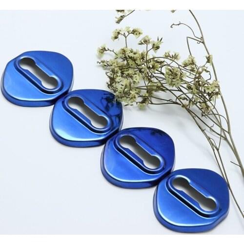 4pcs Anti Rust Car Door Lock Protective Buckle Cover For toyota Tundra 2014 2015 2016 2017 Car Styling Accessories