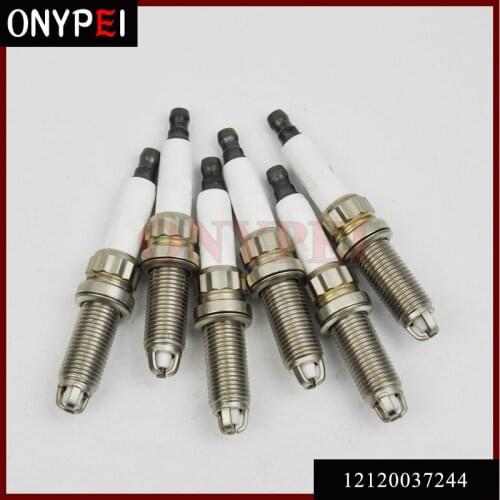 6 x Normal Spark Plug 12120037244 ZGR6STE2 For BMW E60 E82 E90 E91 E92 Z4 X6